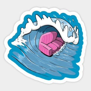 Casual Surfing Sticker
